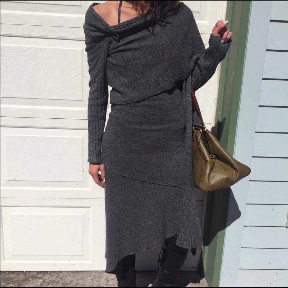 Hazel/Anthropologie Set-dress with shrug